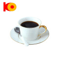 Nordische Keramikkaffeetasse und Untertassen -Set Bone China gehobene schwarze Tee Tasse